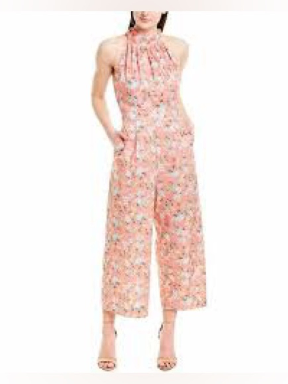 J Crew Liberty Josephine Floral high neck jumpsuit